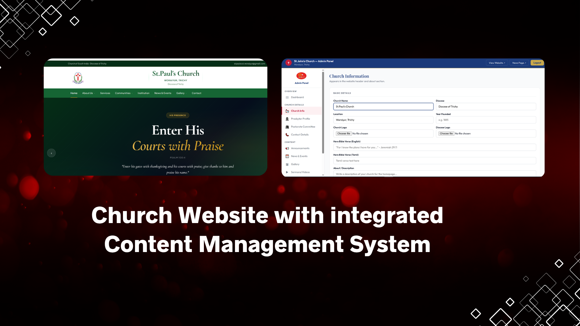 Church Website with CMS